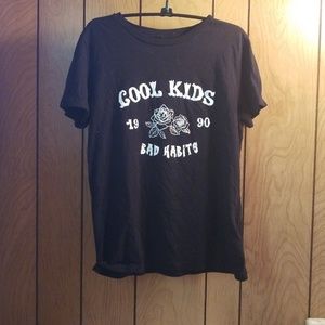 Cool Kids Black Tshirt